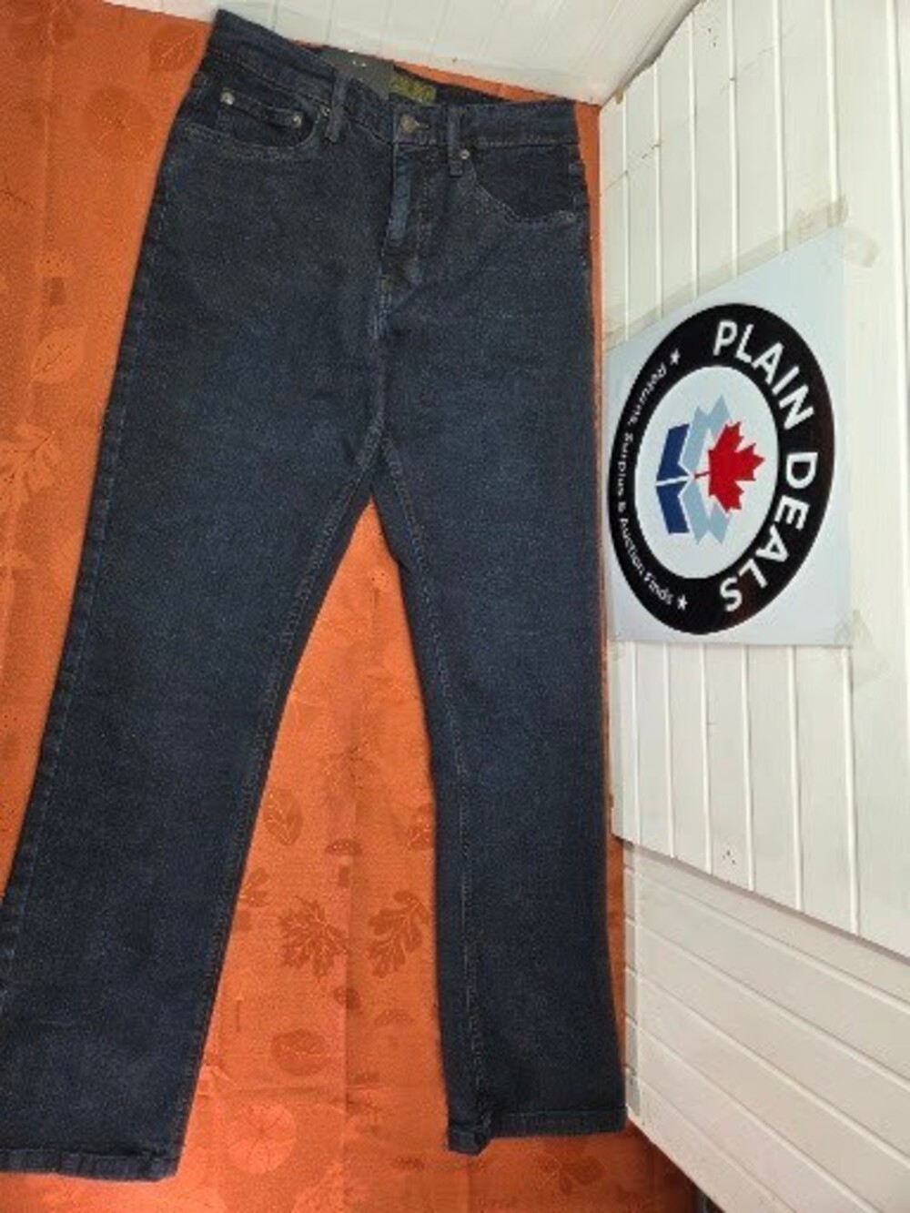 Urban Star Men's Relaxed Fit Straight Leg Stretch Jeans, Dark Wash, 30x31